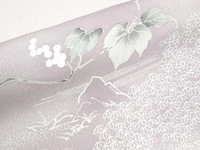 平和屋着物●訪問着　葡萄風景文　暈し染め　正絹　逸品　未使用　CABM4023yc