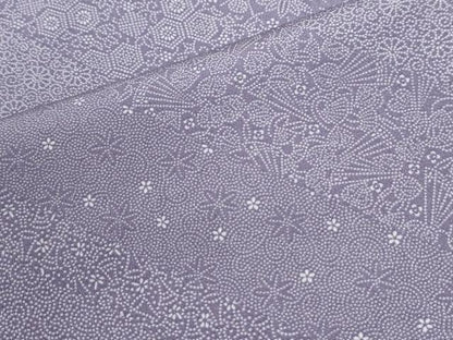 平和屋着物●江戸小紋　花唐草文　正絹　逸品　未使用　CABM4024yc