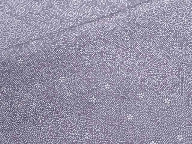 平和屋着物●江戸小紋　花唐草文　正絹　逸品　未使用　CABM4024yc