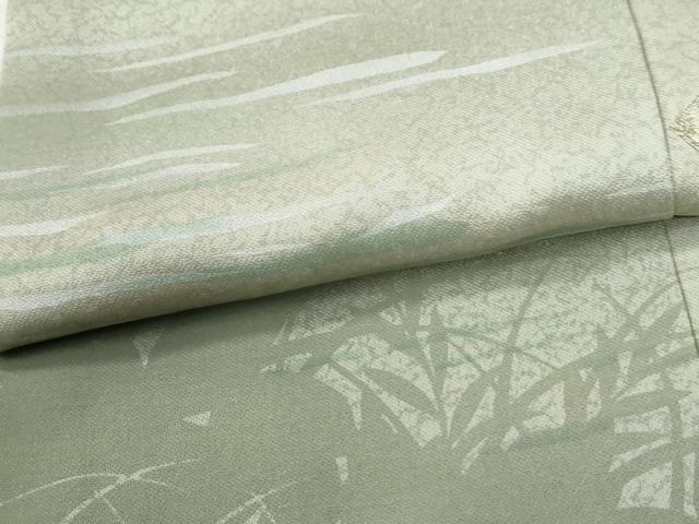 平和屋着物●訪問着　地紙花松文　暈し染め　金彩　正絹　逸品　CABM4025yc