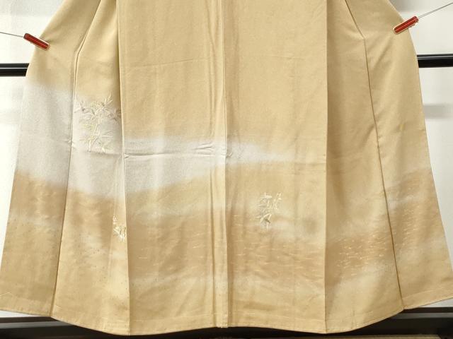 平和屋着物●訪問着　作家物　総刺繍　箔散らし　鳳凰溢れ松葉枝花文　暈し染め　金彩　ますいわ屋扱い　正絹　逸品　未使用　CABM4028yc