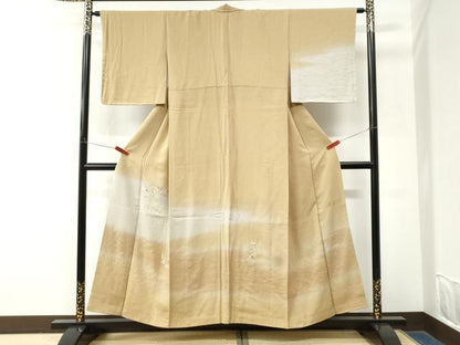 平和屋着物●訪問着　作家物　総刺繍　箔散らし　鳳凰溢れ松葉枝花文　暈し染め　金彩　ますいわ屋扱い　正絹　逸品　未使用　CABM4028yc