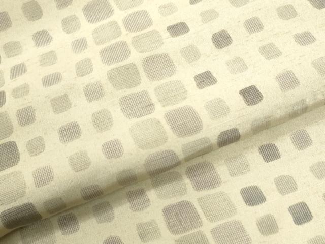 平和屋着物●上質な小紋　紬地　幾何学文様　正絹　逸品　未使用　CABM4037yc