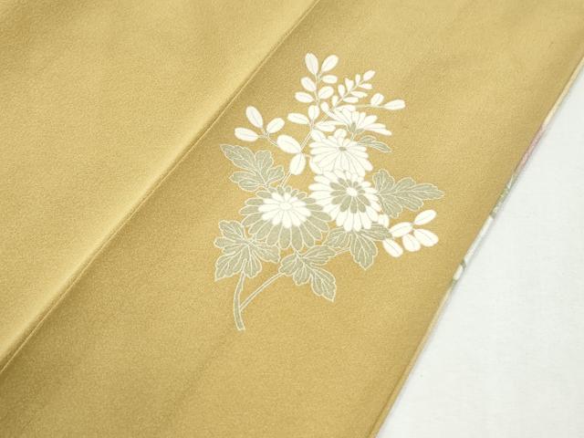 平和屋着物●訪問着　霞草花文　暈し染め　正絹　逸品　CABM4039yc