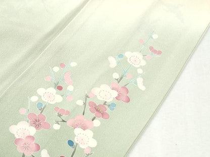 平和屋着物●本加賀友禅作家　寺西一紘　訪問着　飛鳥裏菊松竹梅　暈し染め　正絹　逸品　CABM4051yc