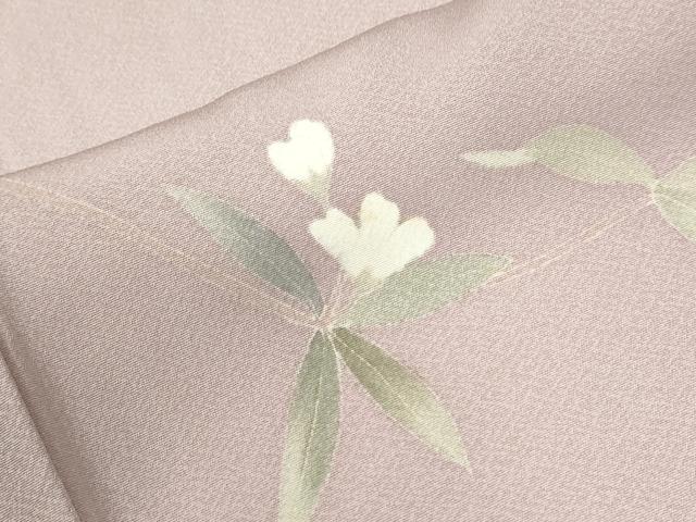 平和屋着物●本加賀友禅作家　南克治　訪問着　枝花文　正絹　逸品　CABM4057yc