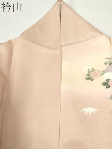 平和屋着物●訪問着　駒刺繍　渡り橋風景文　暈し染め　金彩　正絹　逸品　CABM4062yc