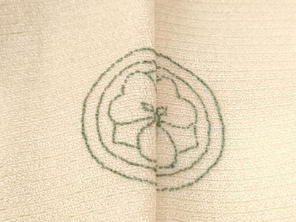 平和屋着物●訪問着　駒刺繍　渡り橋風景文　暈し染め　金彩　正絹　逸品　CABM4062yc