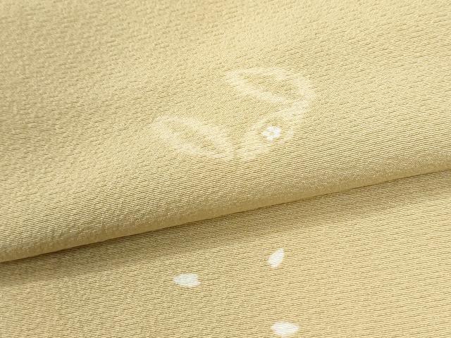 平和屋着物●上質な小紋　枝花文　正絹　逸品　CABM4063yc