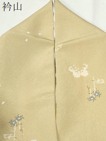 平和屋着物●上質な小紋　枝花文　正絹　逸品　CABM4063yc