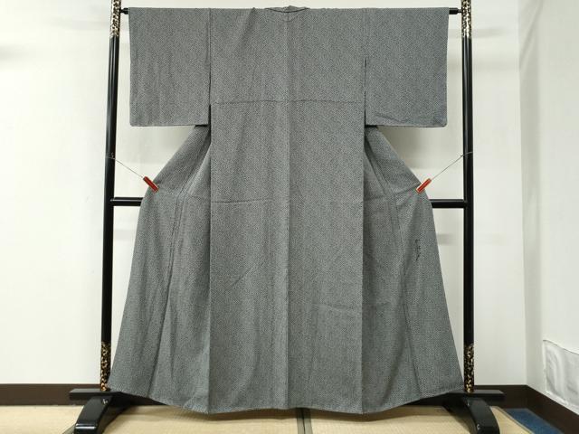 平和屋着物●染色作家　斉藤三才　江戸小紋　小花小紋柄　正絹　逸品　CABM4068yc