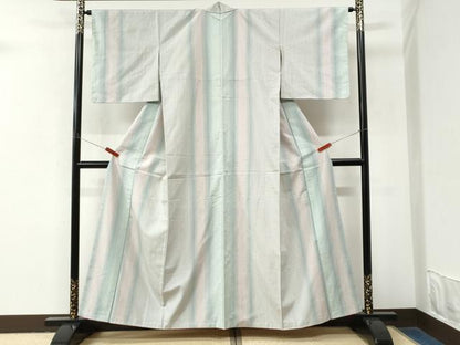 平和屋着物●上質な紬　霞文　正絹　逸品　CABM4069yc