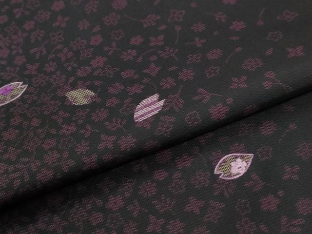 平和屋着物●訪問着　本場縞大島紬　9マルキ　刺繍　琉球貝紫　舞花弁　正絹　逸品　CABM4074yc