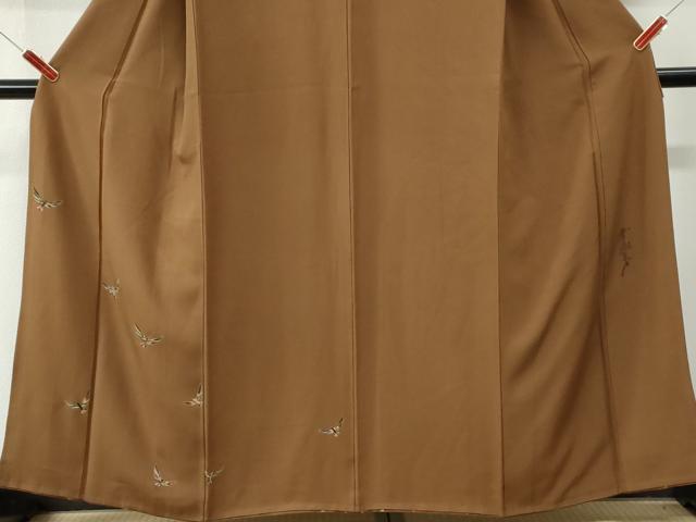 平和屋着物●染色作家　斉藤三才　訪問着　三才鳥　正絹　逸品　CABM4076yc