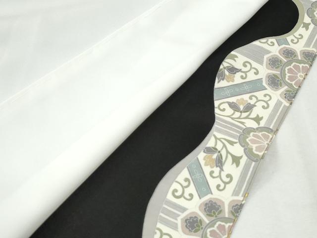 平和屋着物●豪華黒留袖　駒刺繍　松吉祥花唐草文　金彩　正絹　逸品　CABM4081yc