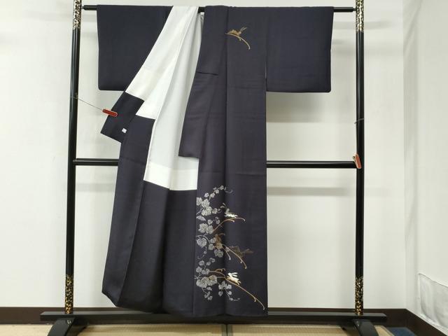 平和屋着物●訪問着　刺繍　跳兎蔦の葉文　金彩　鈴乃屋扱い　正絹　逸品　CABM4086yc