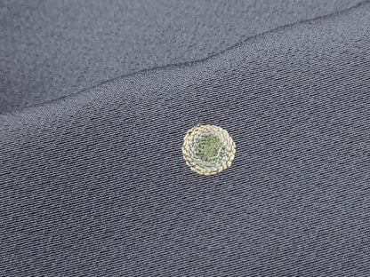 平和屋着物●上質な小紋　総刺繍　丸文　ますいわ屋扱い　正絹　逸品　CABM4087yc