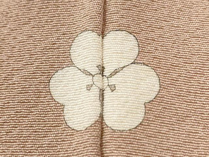 平和屋着物●本草木染作家　圓啓　色無地　ワンポイント　葡萄　水柿色　正絹　逸品　CABM4094yc