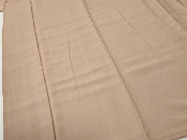 平和屋着物●本草木染作家　圓啓　色無地　ワンポイント　葡萄　水柿色　正絹　逸品　CABM4094yc