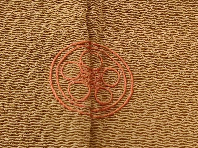 平和屋着物●訪問着　総刺繍　吹き寄せ花文　金糸　鬼しぼ縮緬　正絹　逸品　CABM4100yc