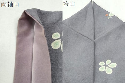平和屋着物●上質な小紋　舞花文　正絹　逸品　CABM4102yc