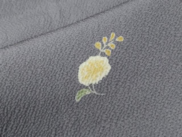 平和屋着物●上質な小紋　舞花文　正絹　逸品　CABM4102yc