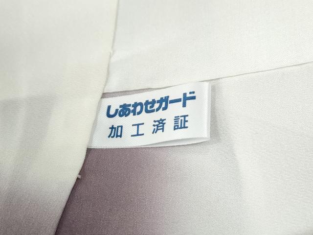 平和屋着物●上質な小紋　舞花文　正絹　逸品　CABM4102yc