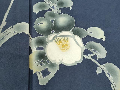 平和屋着物●人間国宝・羽田登喜男　訪問着　枝花文　正絹　逸品　CABM4105yc