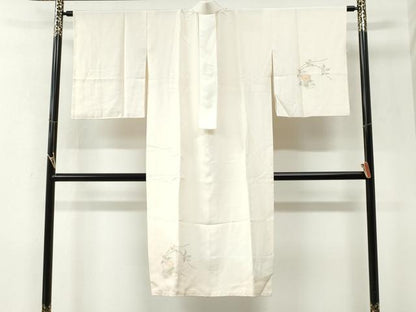 平和屋着物●長襦袢　袷　草花文　暈し染め　正絹　逸品　CABM4112yc