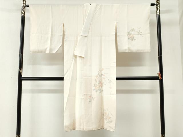 平和屋着物●長襦袢　袷　草花文　暈し染め　正絹　逸品　CABM4112yc