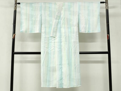 平和屋着物●長襦袢　単衣　霞地紋　暈し染め　正絹　逸品　未使用　CABM4114yc