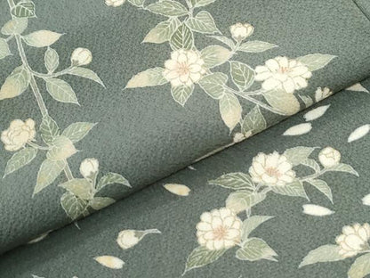 平和屋着物●訪問着　刺繍　枝花文　金彩　正絹　逸品　CABM4118yc