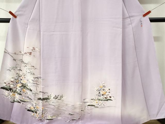 平和屋着物●訪問着　作家物　浜松花文　暈し染め　正絹　逸品　未使用　CABM4157yc