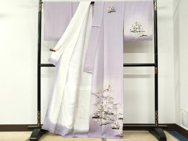 平和屋着物●訪問着　作家物　浜松花文　暈し染め　正絹　逸品　未使用　CABM4157yc