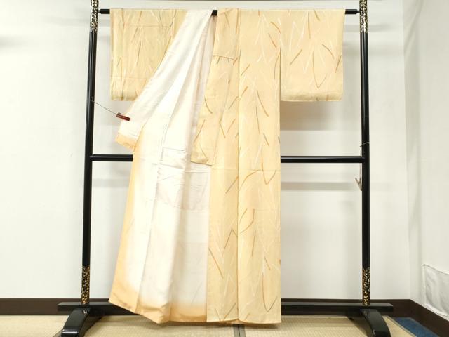 平和屋着物●上質な小紋　地紋起こし　吉祥文　暈し染め　正絹　逸品　CABM4176yc