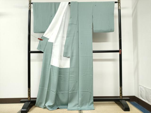 平和屋着物●上質な小紋　作家物　舞花文　正絹　逸品　CABM4177yc