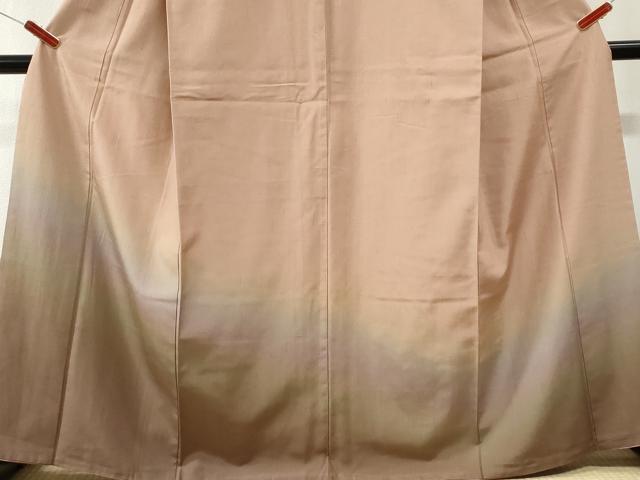 平和屋着物●訪問着　紬地　霞文　正絹　逸品　CABM4187yc