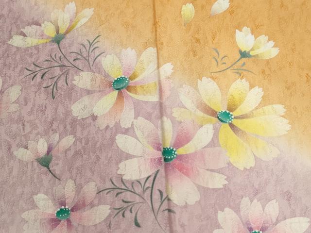 平和屋着物●豪華振袖　舞花文　暈し染め　正絹　逸品　CABM4190yc