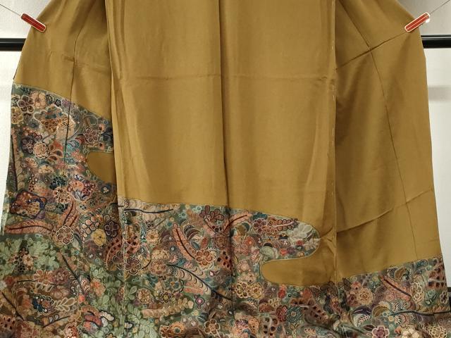 平和屋着物●中国三大刺繍　スワトウ刺繍　訪問着　辻が花　金糸　仮絵羽　正絹　逸品　未使用　CABM4197yc
