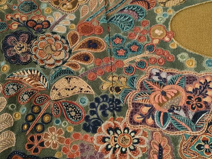 平和屋着物●中国三大刺繍　スワトウ刺繍　訪問着　辻が花　金糸　仮絵羽　正絹　逸品　未使用　CABM4197yc