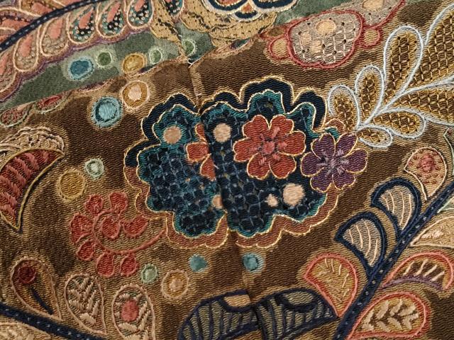平和屋着物●中国三大刺繍　スワトウ刺繍　訪問着　辻が花　金糸　仮絵羽　正絹　逸品　未使用　CABM4197yc
