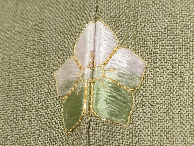 平和屋着物●訪問着　貝合わせ花文　暈し染め　金彩　ロング丈　正絹　逸品　未使用　CABM4210yc