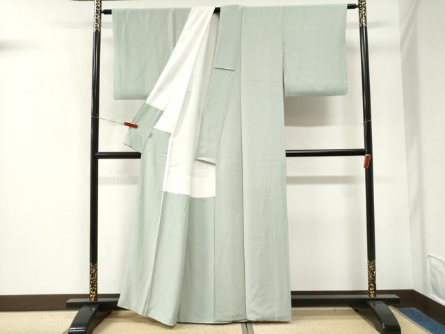 平和屋着物●上質な色無地　千草鼠色　ますいわ屋扱い　正絹　逸品　CABM4213yc