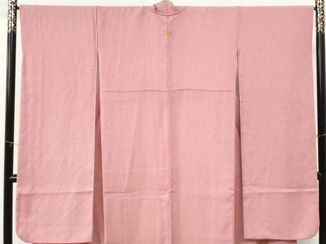 平和屋着物●豪華振袖　色無地　石竹色　正絹　逸品　CABM4223yc