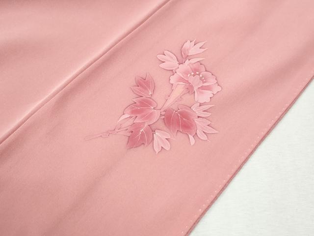 平和屋着物●豪華振袖　色無地　石竹色　正絹　逸品　CABM4223yc