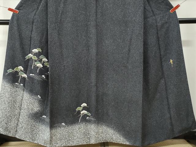 平和屋着物●京友禅の第一人者　松井青々　訪問着　浜松文　暈し染め　金彩　正絹　逸品　CABM4224yc