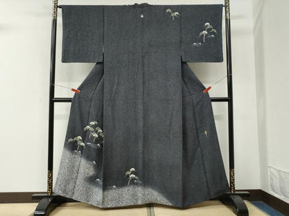平和屋着物●京友禅の第一人者　松井青々　訪問着　浜松文　暈し染め　金彩　正絹　逸品　CABM4224yc