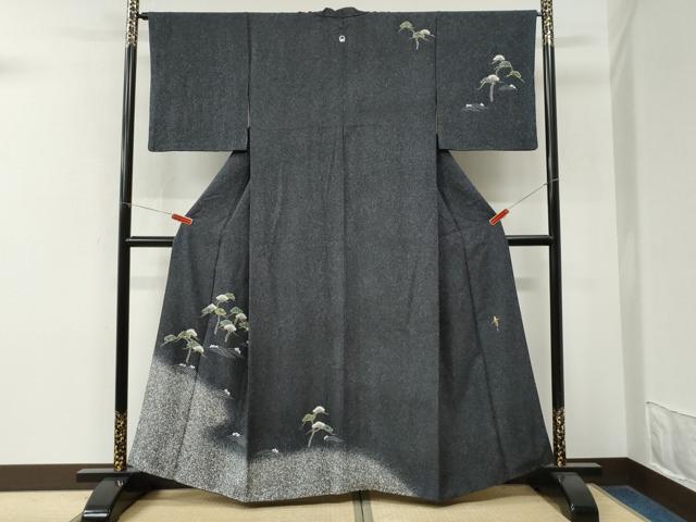 平和屋着物●京友禅の第一人者　松井青々　訪問着　浜松文　暈し染め　金彩　正絹　逸品　CABM4224yc