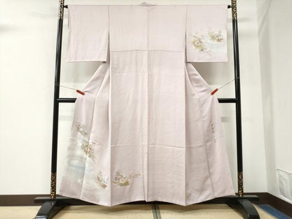 平和屋着物●金彩友禅　卓越技能者・名工・和田光正監修　京金彩　華陽　訪問着　舟花文　鈴乃屋扱い　正絹　逸品　CABM4226yc