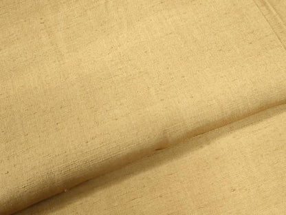 平和屋着物●結城紬　色無地　黄橡色　正絹　逸品　未使用　CABM4228yc